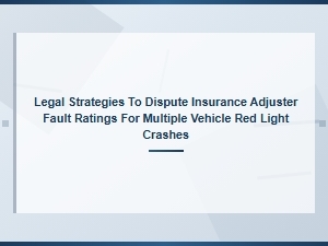 Dispute Fault Ratings in Multi-Vehicle Red Light Crashes