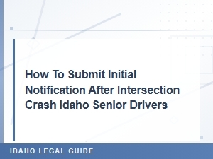How Idaho Seniors File Initial Crash Notifications