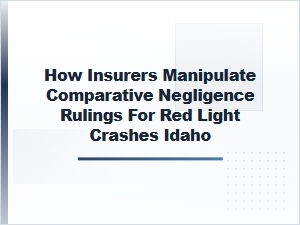 Idaho Red Light Crashes and Comparative Negligence Tactics