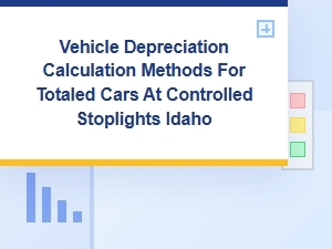 Fault at Lights Affects Depreciation on Idaho Totaled Cars